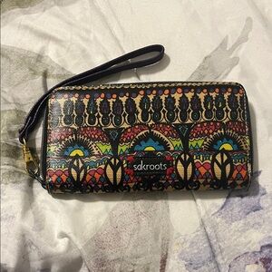 Sakroots Colorful Patterned Wristlet